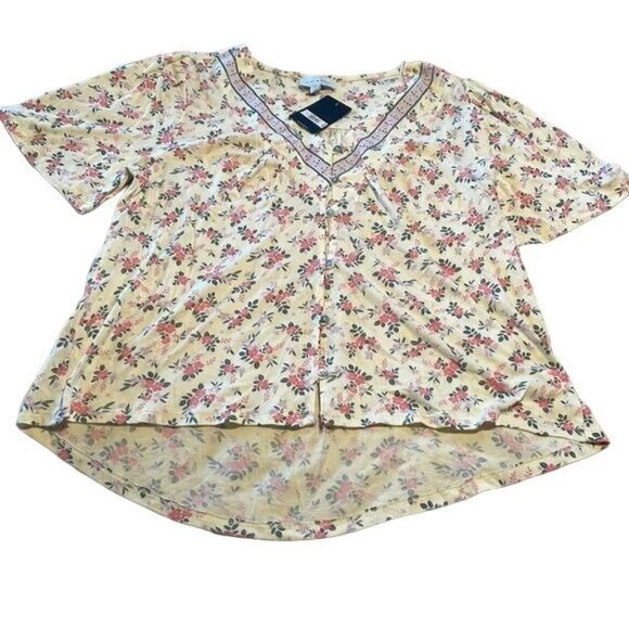 Lucky Brand Tops - Lucky Brand Floral Button-Down Blouse S/P